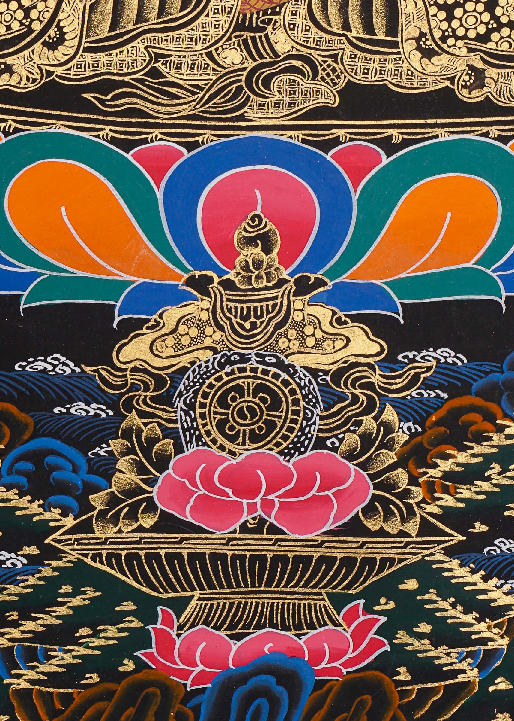 White Tara Thangka Painting.