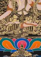 White Tara Thangka Painting.