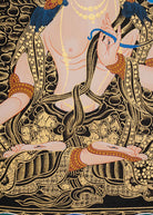 White Tara Thangka Painting.