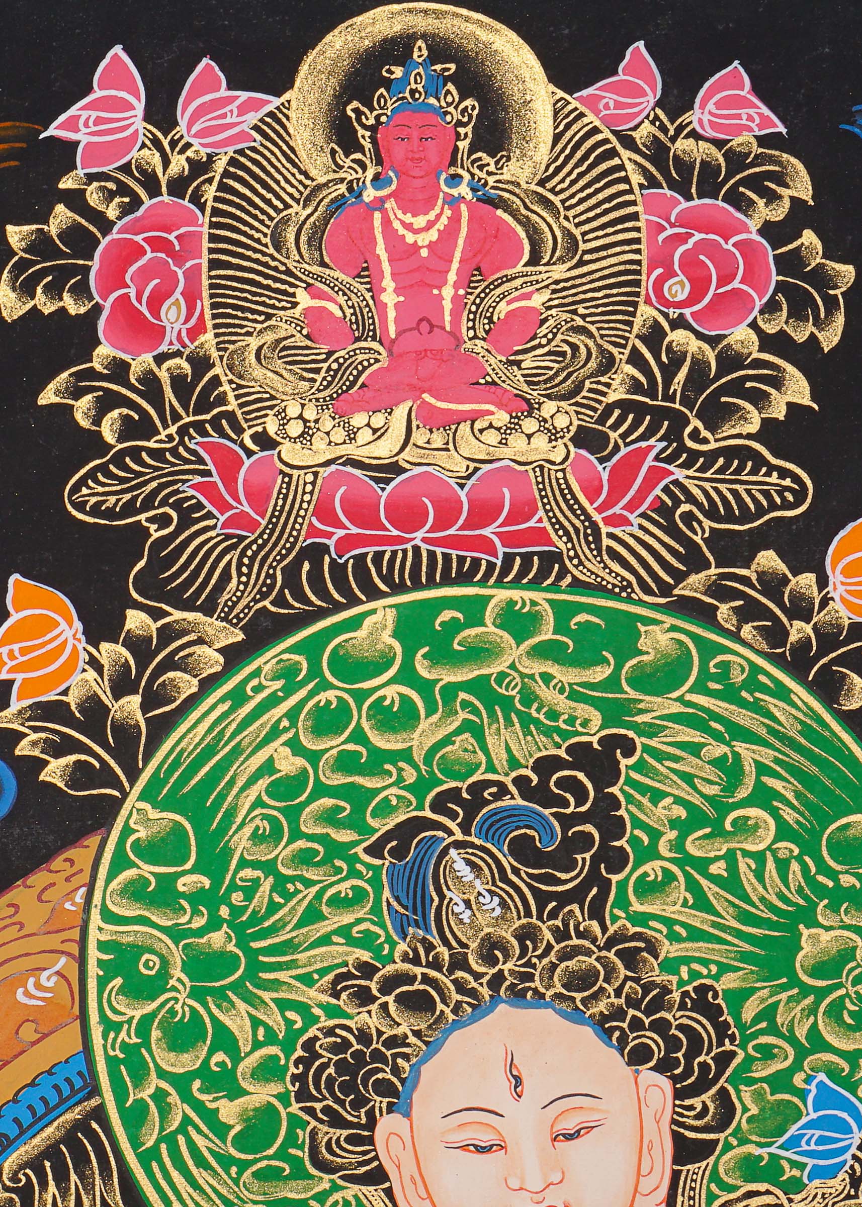 White Tara Thangka Painting.