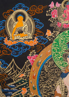 White Tara Thangka Painting.