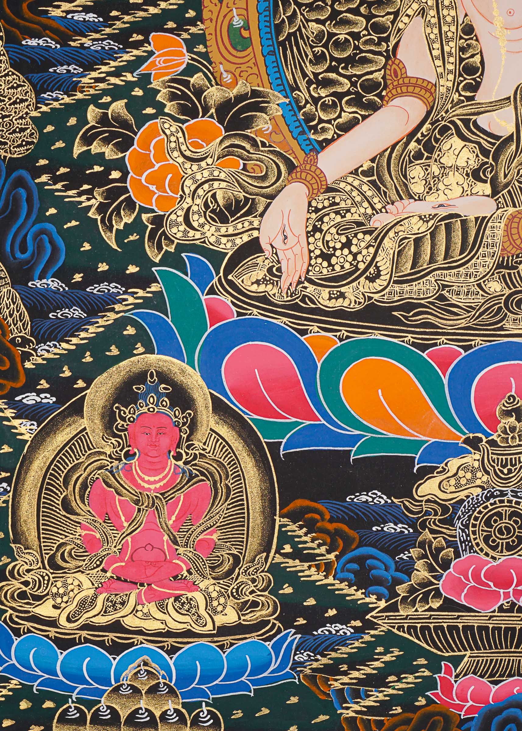 White Tara Thangka Painting.