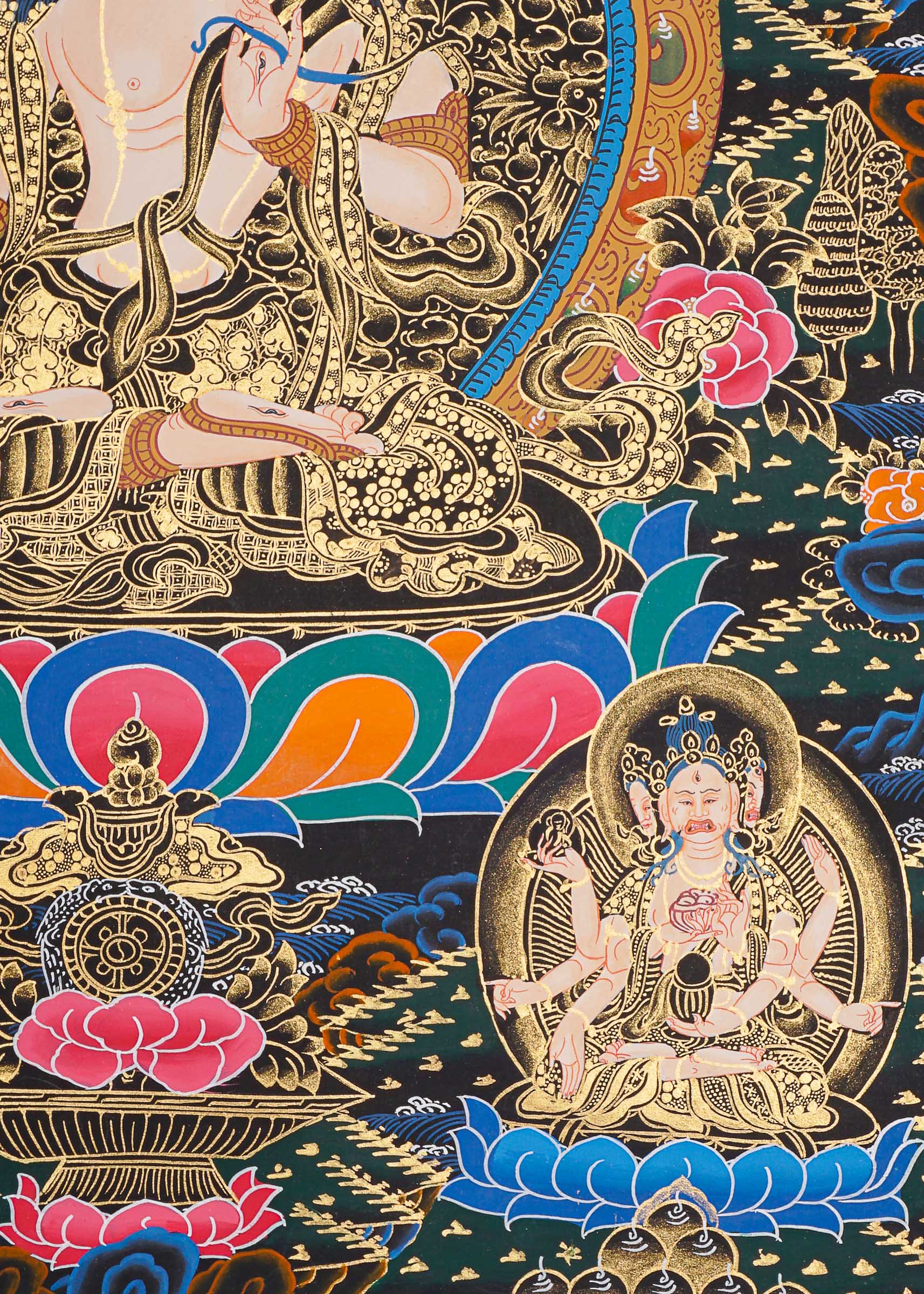 White Tara Thangka Painting.