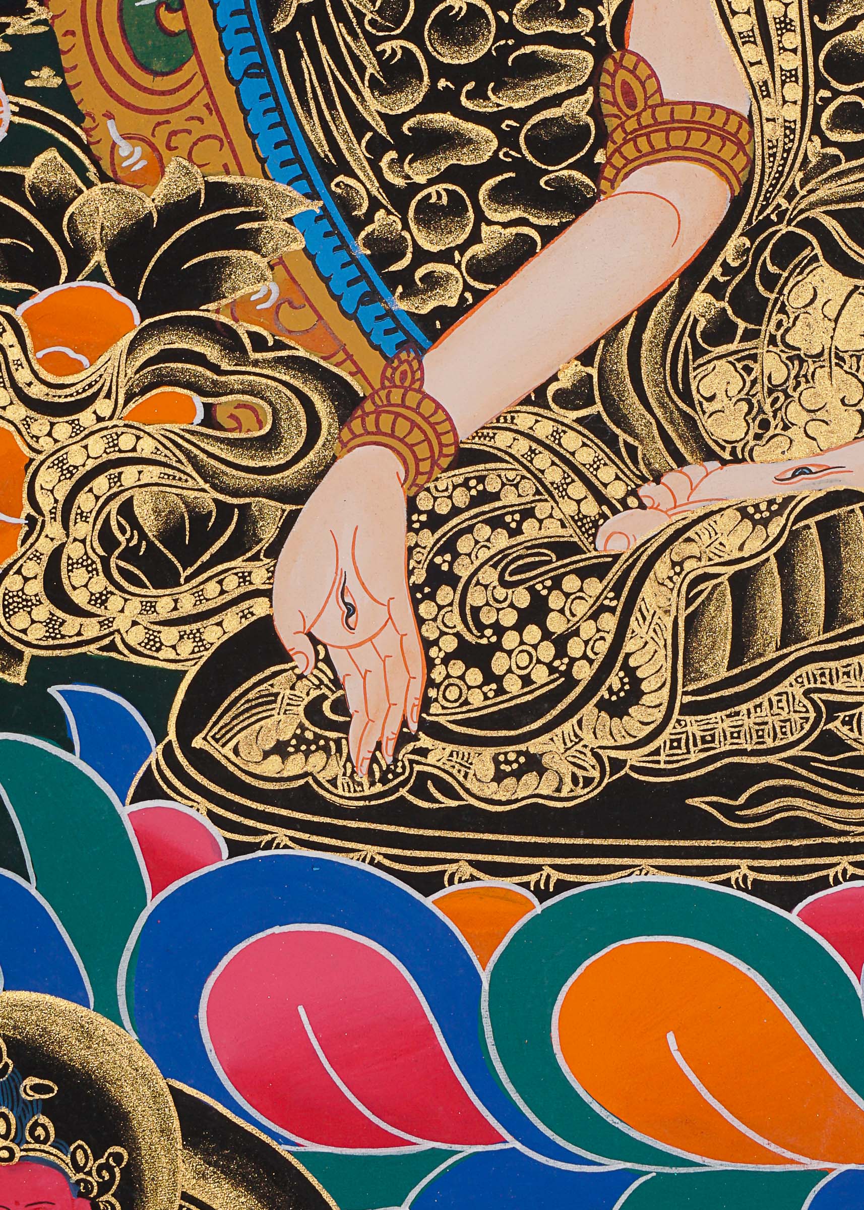 White Tara Thangka Painting.