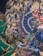 Yamantaka Thangka Painting for wall hanging decor.