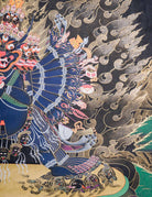 Yamantaka Thangka Painting for wall hanging decor.