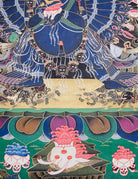 Yamantaka Thangka Painting for wall hanging decor.