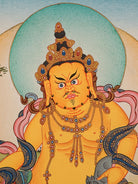 Handpainted Zambala Thangka Painting.