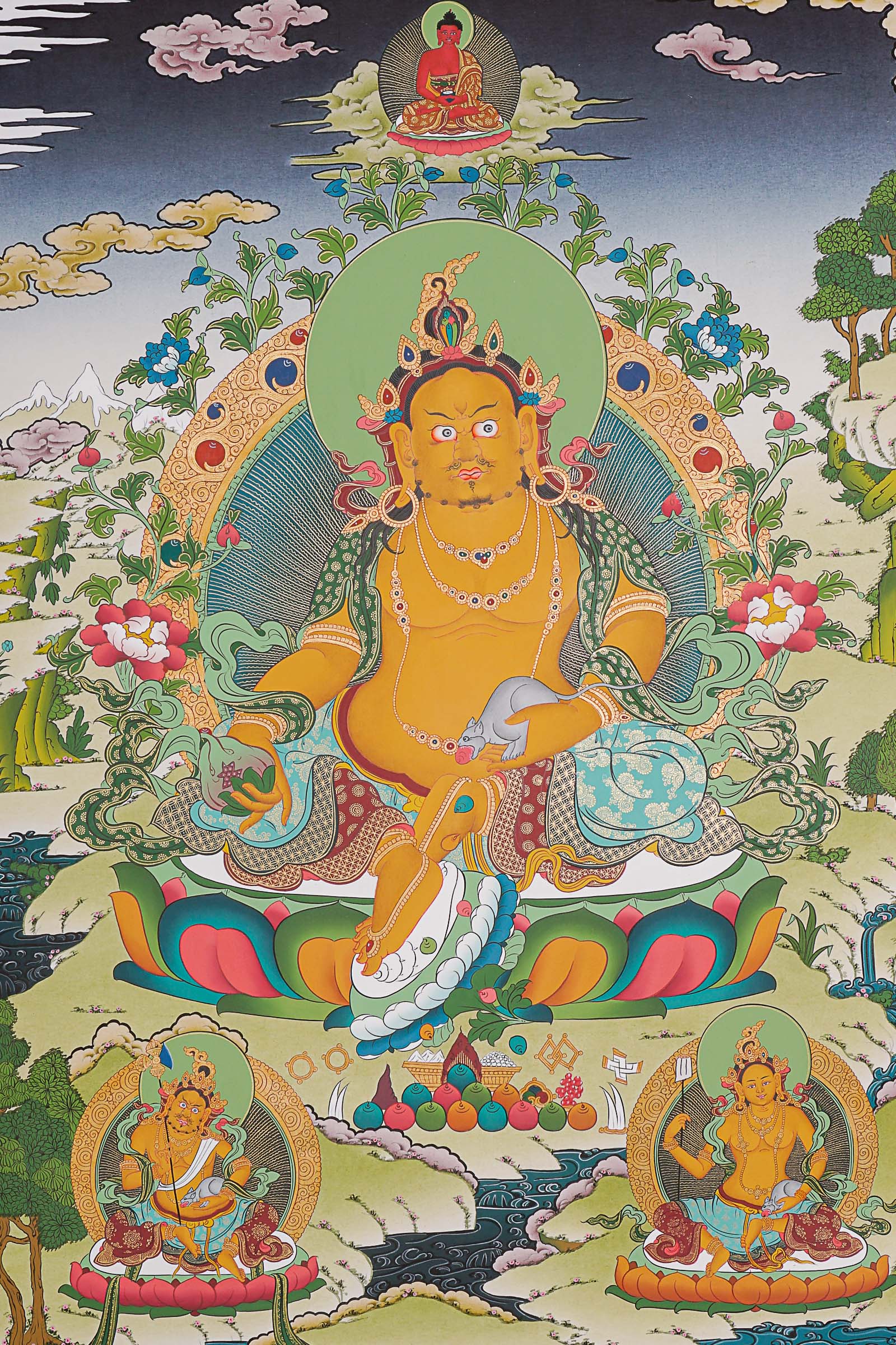 Zambala Thangka - Tibetan Painting