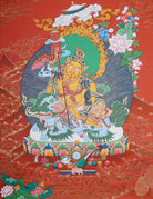 Zambala Thangka Painting for wealth and prosperity.