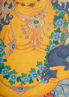 Zambala Thangka Painting for wall hanging decor.