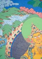 Zambala Thangka Painting for wall hanging decor.