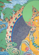 Zambala Thangka Painting for wall hanging decor.