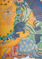 Zambala Thangka Painting for wall hanging decor.