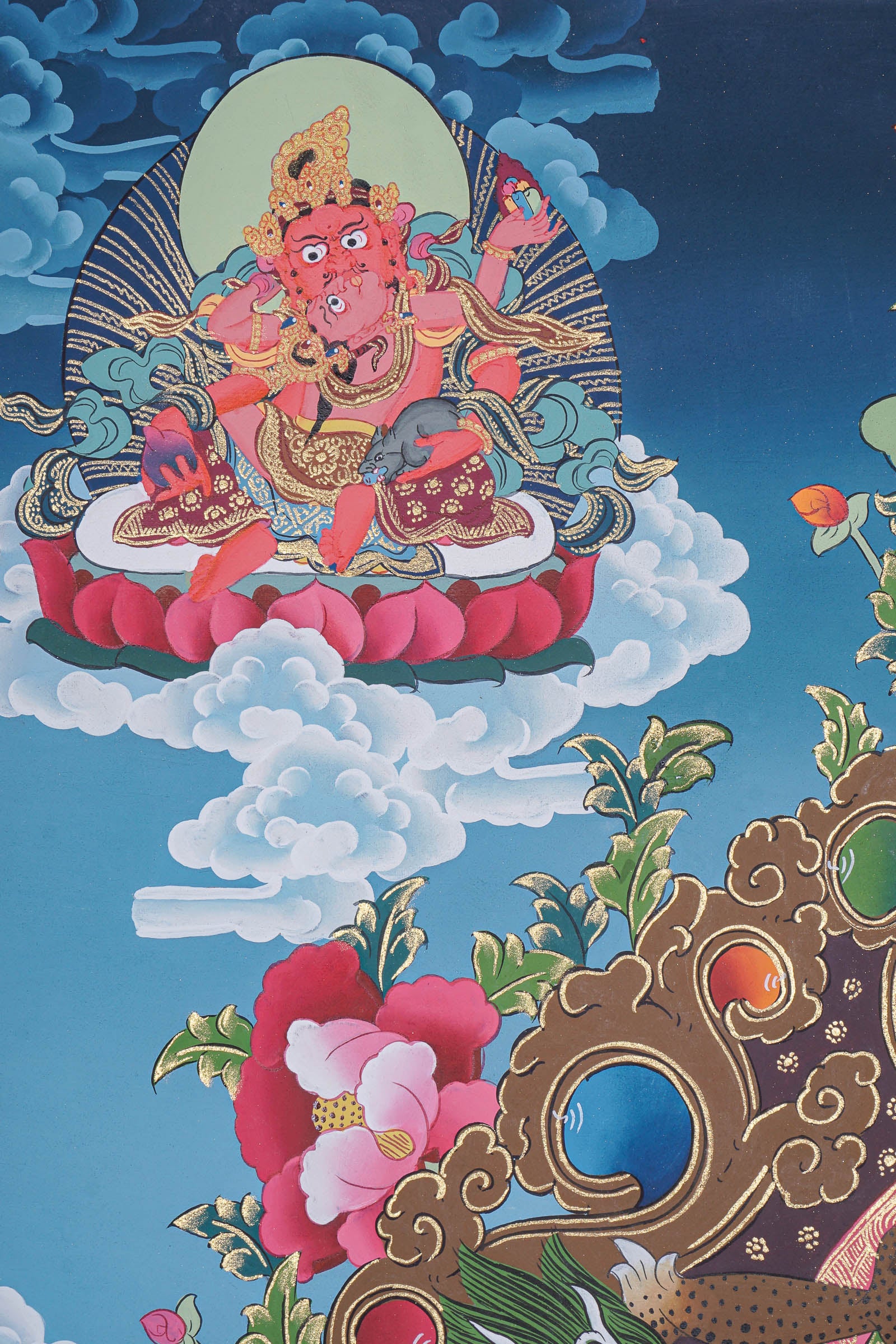 Zambala Thangka Painting - Handpainted Art