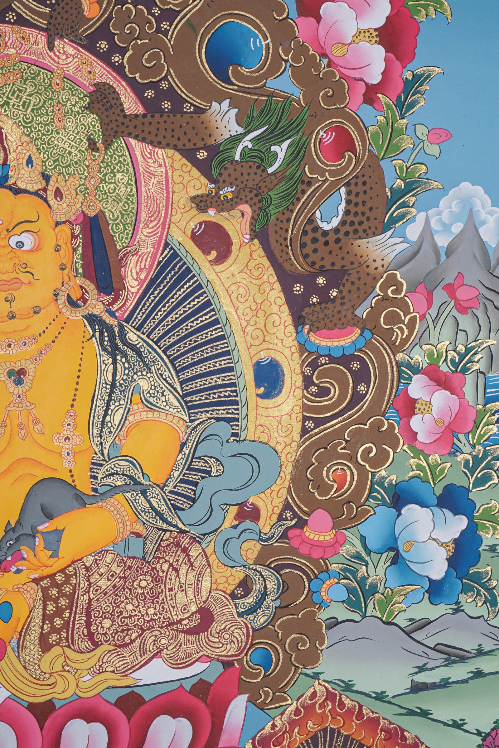 Zambala Thangka Painting - Handpainted Art