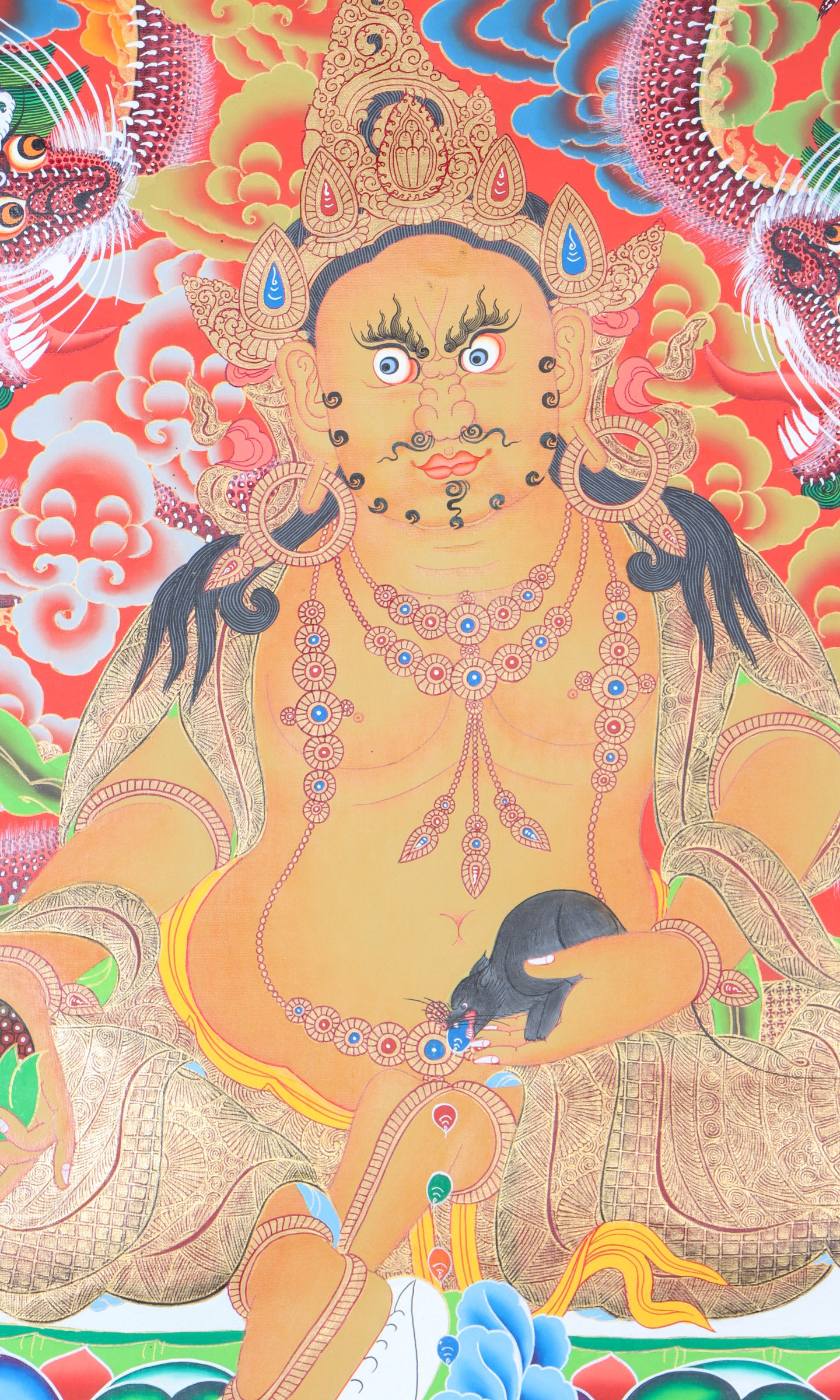  Zambala Thangka Painting  for meditation.