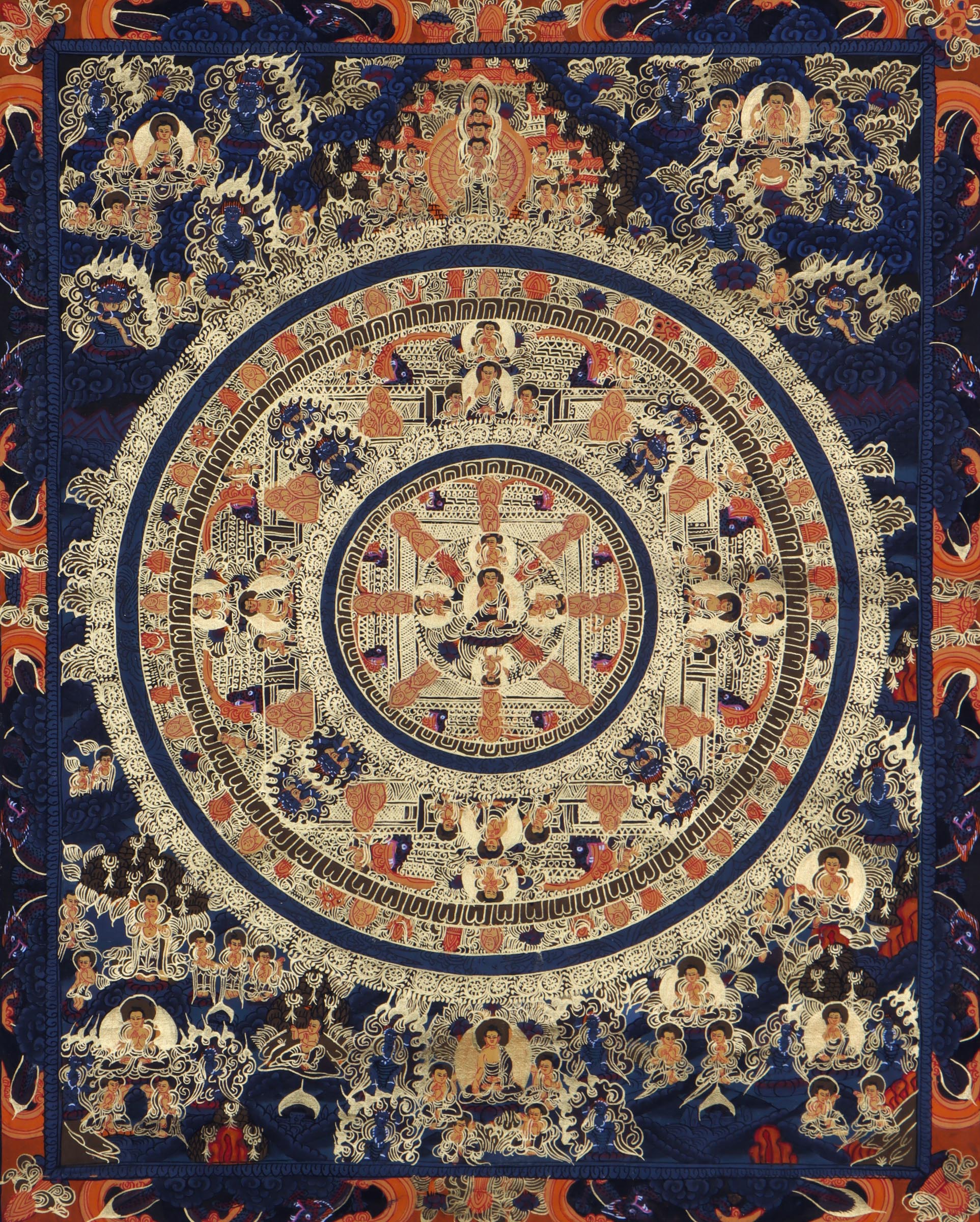 Buddha Mandala Thangka - Handpainted Thangka Art 