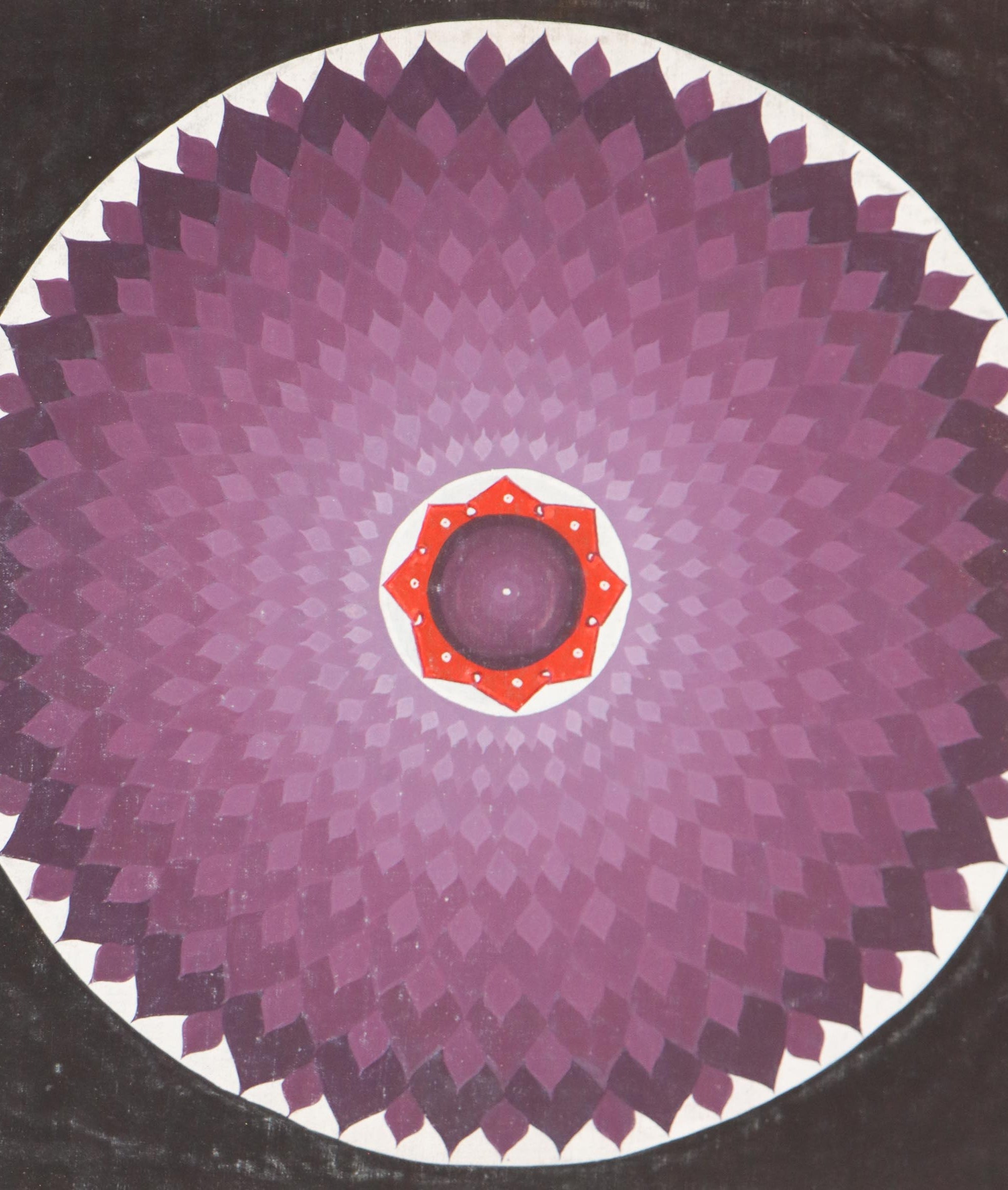 Purple Lotus Cosmos Mandala Thangka for meditation practice .