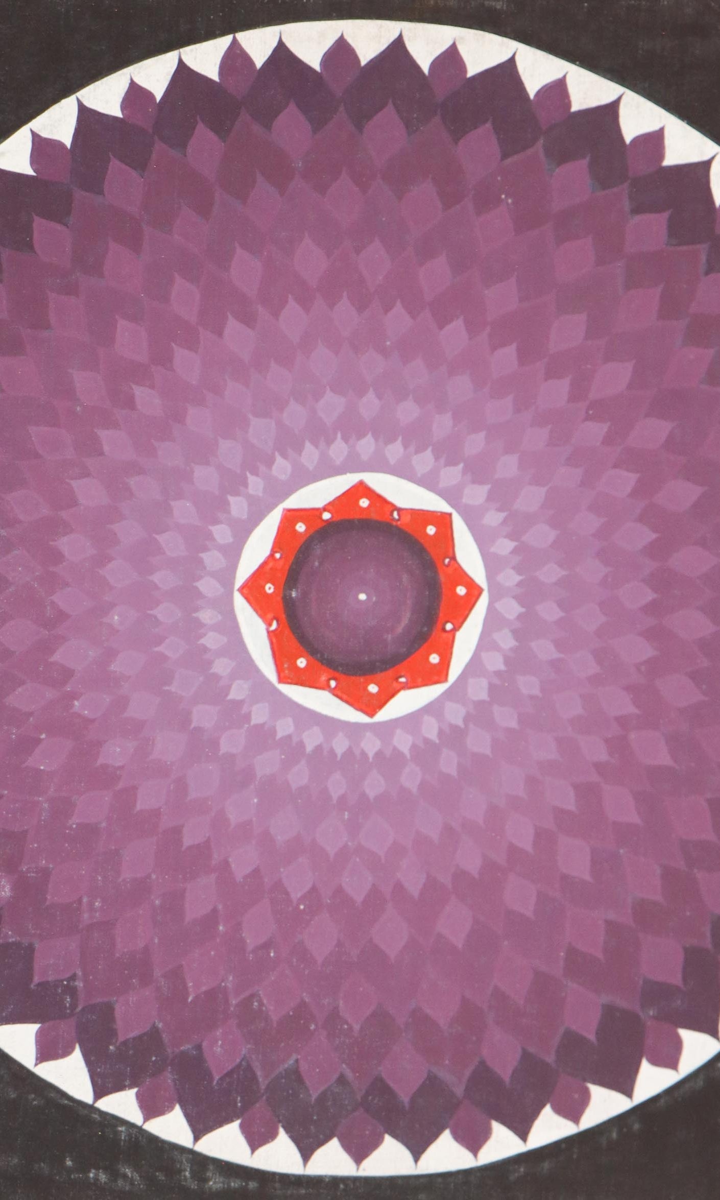 Purple Lotus Cosmos Mandala Thangka for meditation practice .