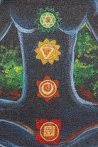 Oil Painting of Seven Chakras in Human Body for wall decor.
