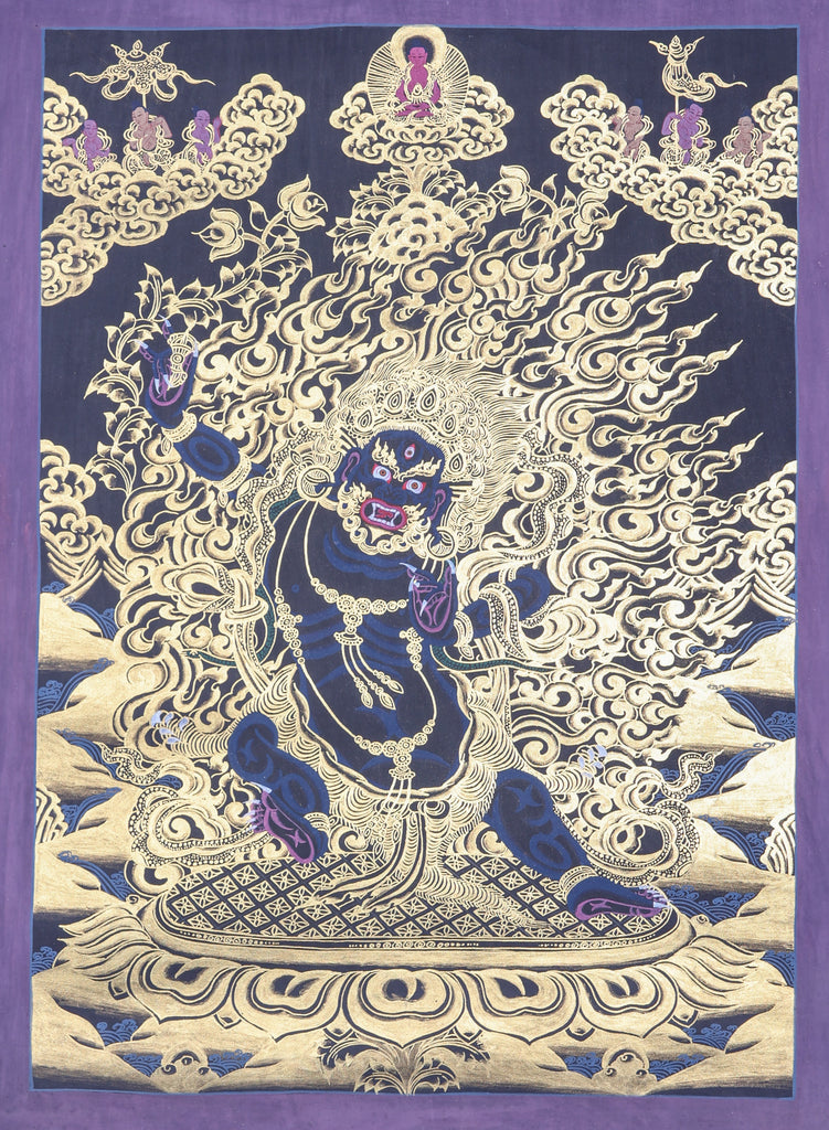 Vajrapani Thangka painting for strength of wisdom.
