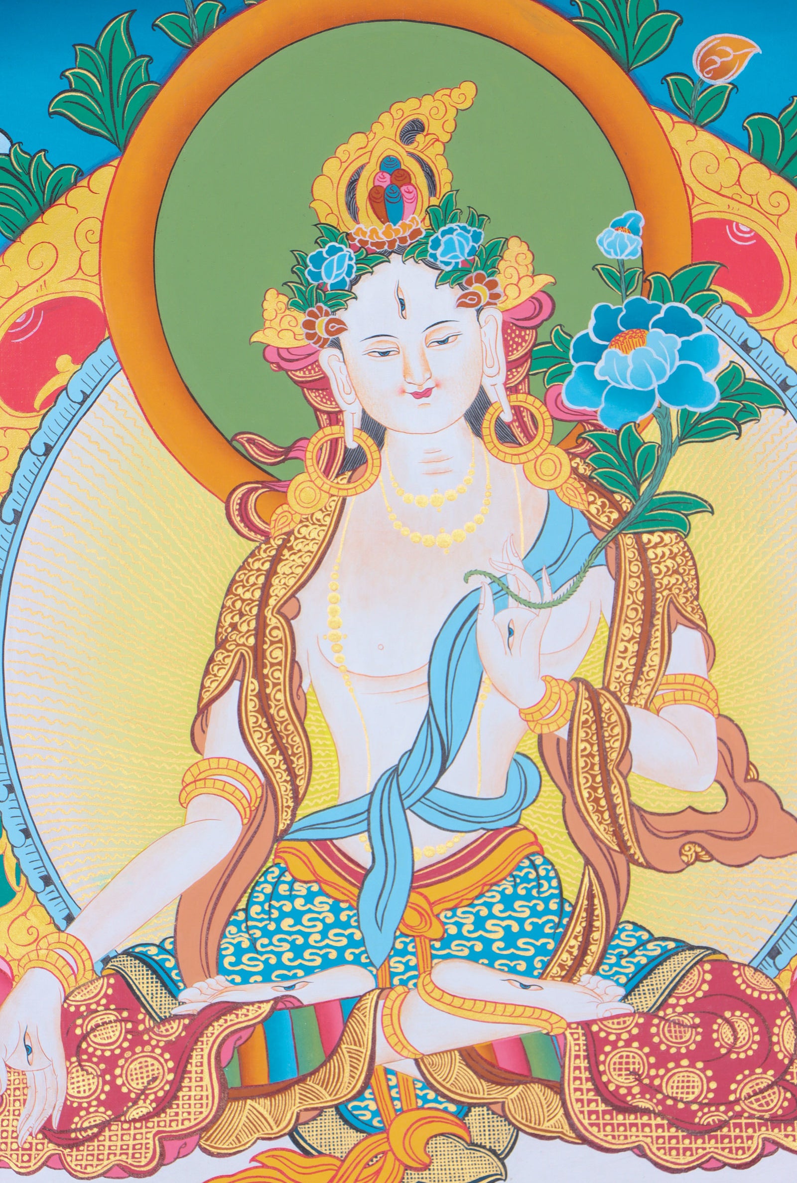  White Tara Thangka for enlightenment.