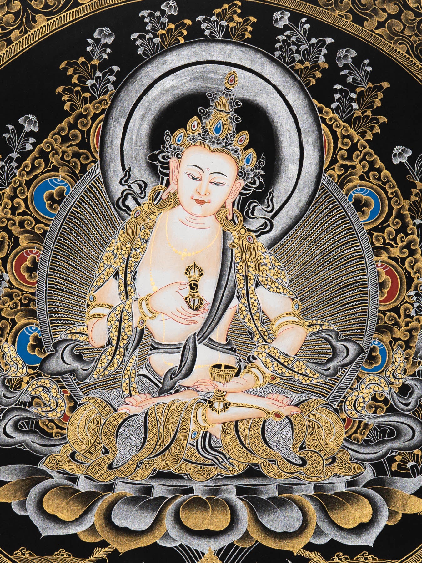 Vajrasattva Thangka – Sacred Tibetan Art