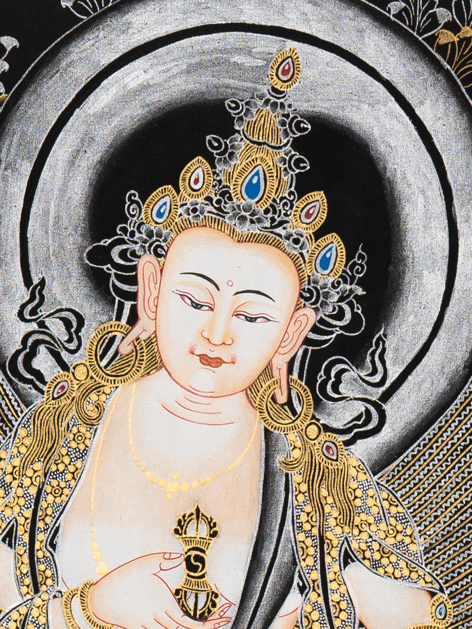 Vajrasattva Thangka – Sacred Tibetan Art