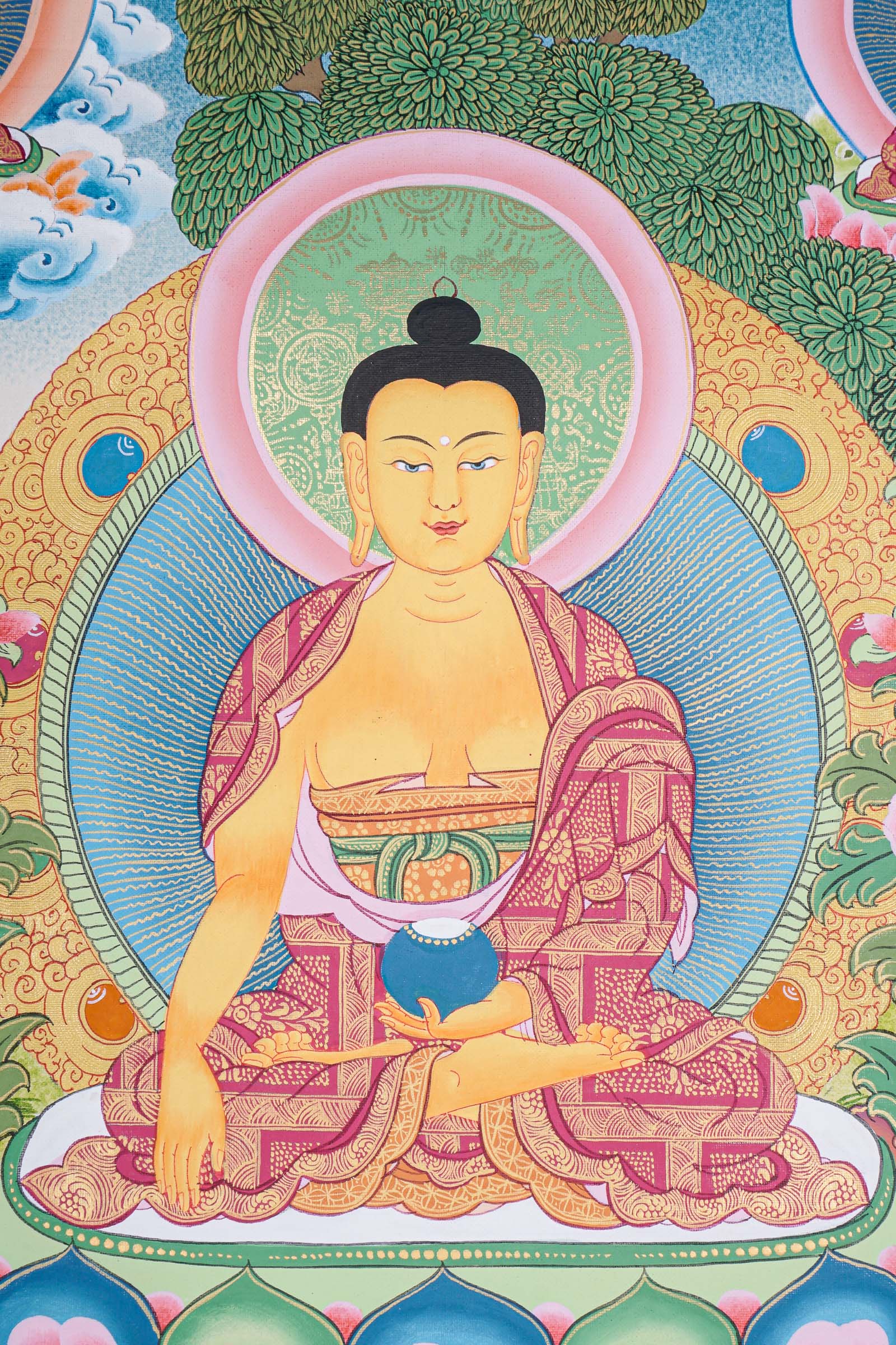 5 Shakyamuni Buddha Thangka Painting