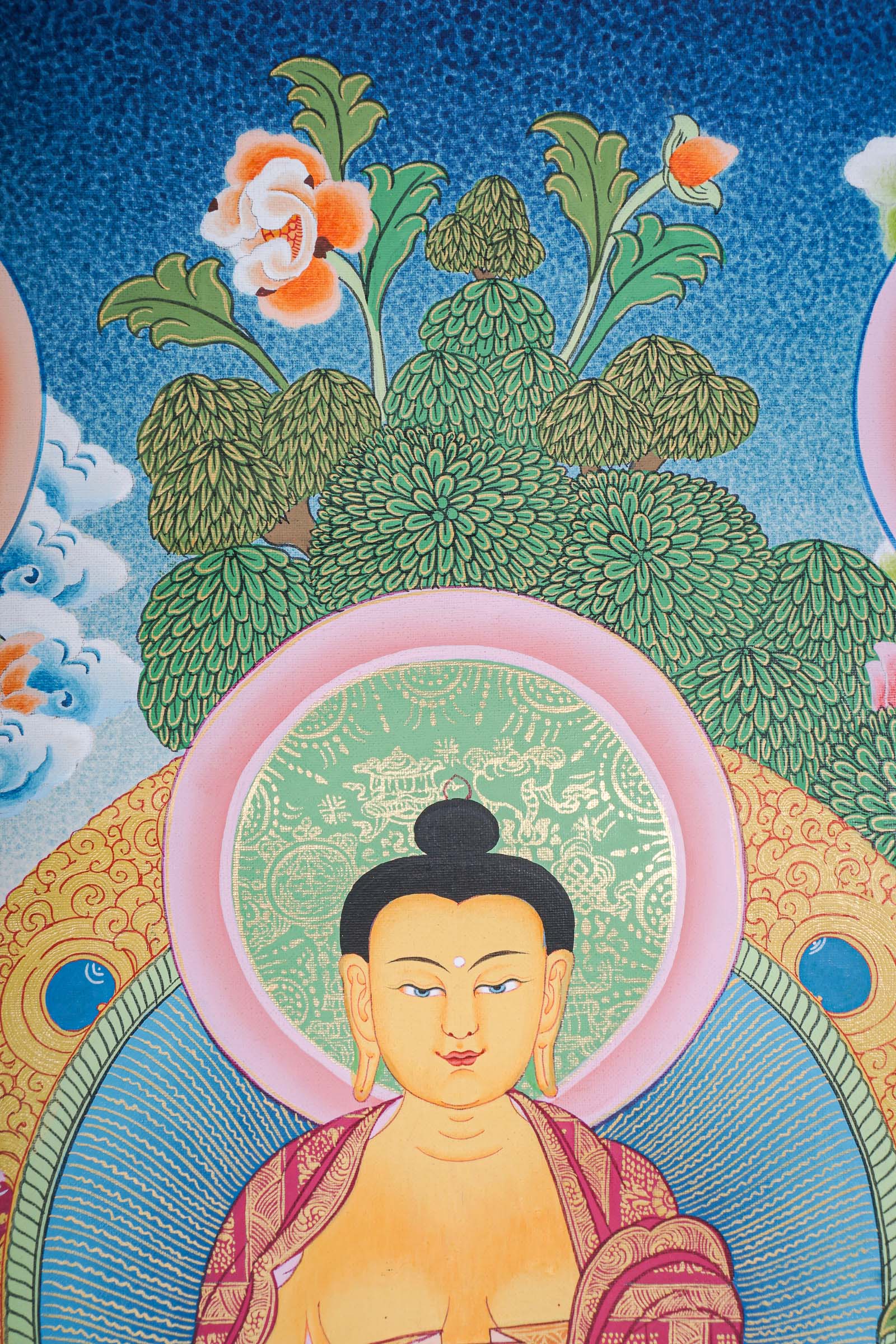 5 Shakyamuni Buddha Thangka Painting