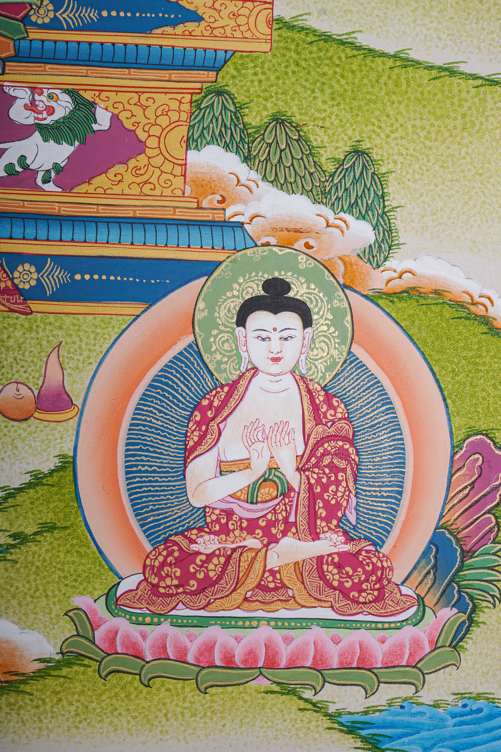 5 Shakyamuni Buddha Thangka Painting