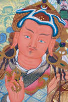 Guru Padmasambhava Thangka painting for meditation practice and spiritual journey.