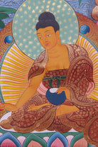 Guru Padmasambhava Thangka painting for meditation practice and spiritual journey.