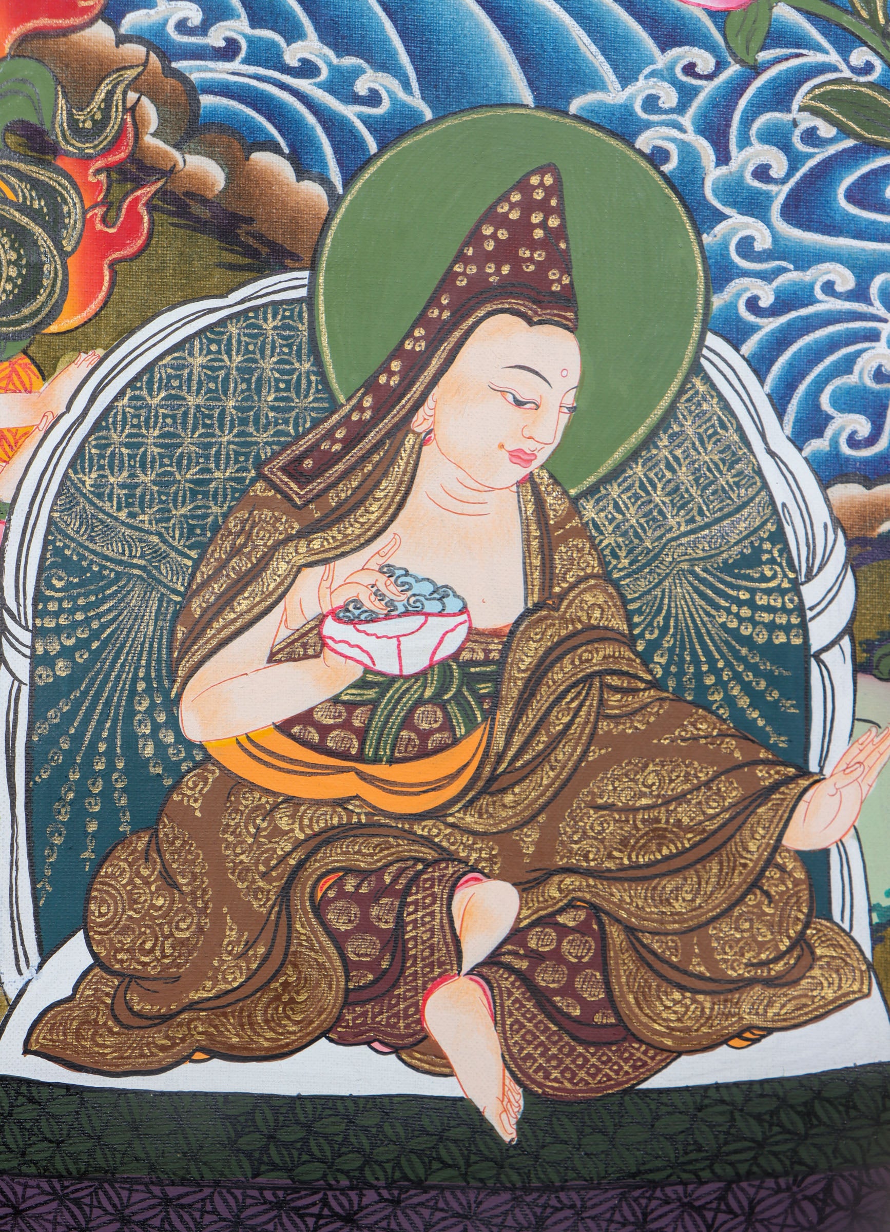 Guru Rinpoche Tibetan Thangka Painting – Lucky Thanka