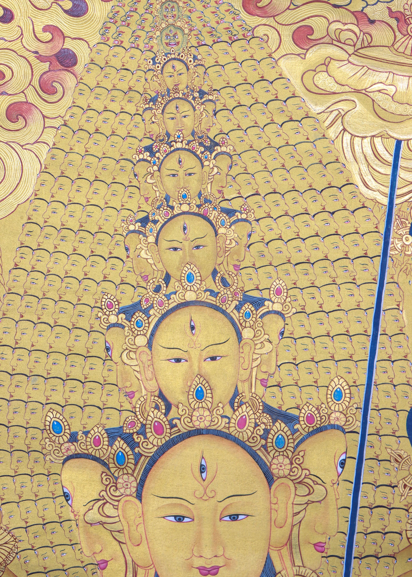 Dhukkar Thangka Painting serves as spiritual object for meditation and protection.