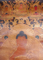 Antique Shakyamuni Buddha Thangka Painting