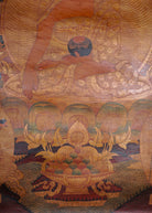 Antique Shakyamuni Buddha Thangka Painting