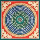  Mantra Mandala Thangka helps encourage spiritual growth, and provide guidance and protection.