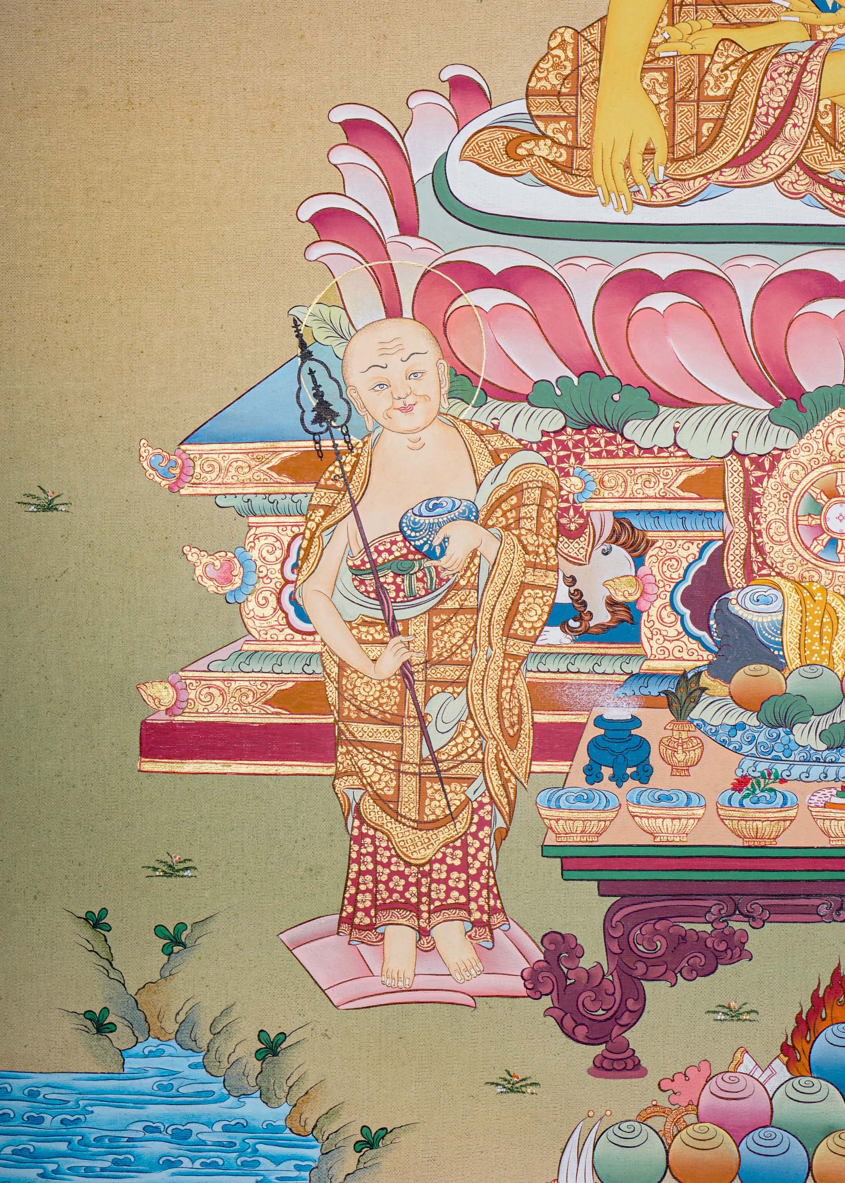 Thangka Painting of Shakyamuni Buddha - Lucky Thanka