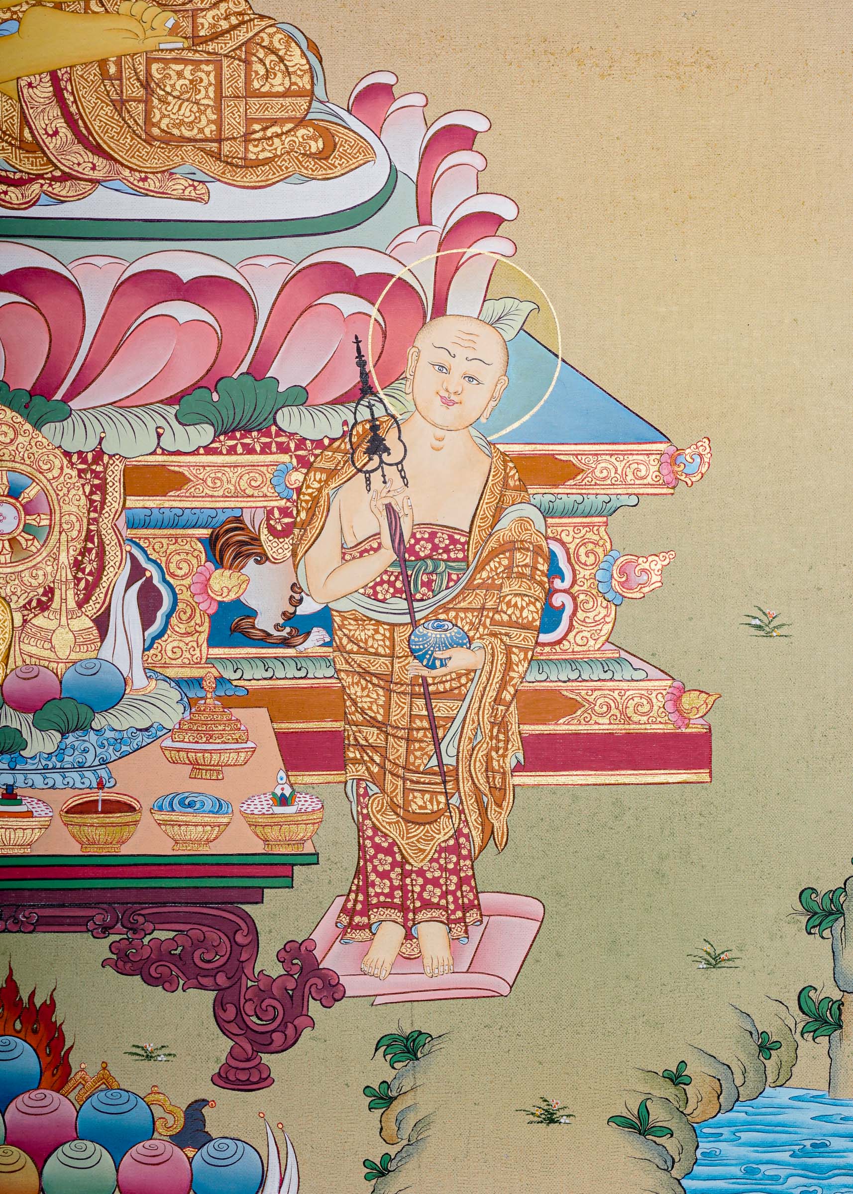 Thangka Painting of Shakyamuni Buddha - Lucky Thanka