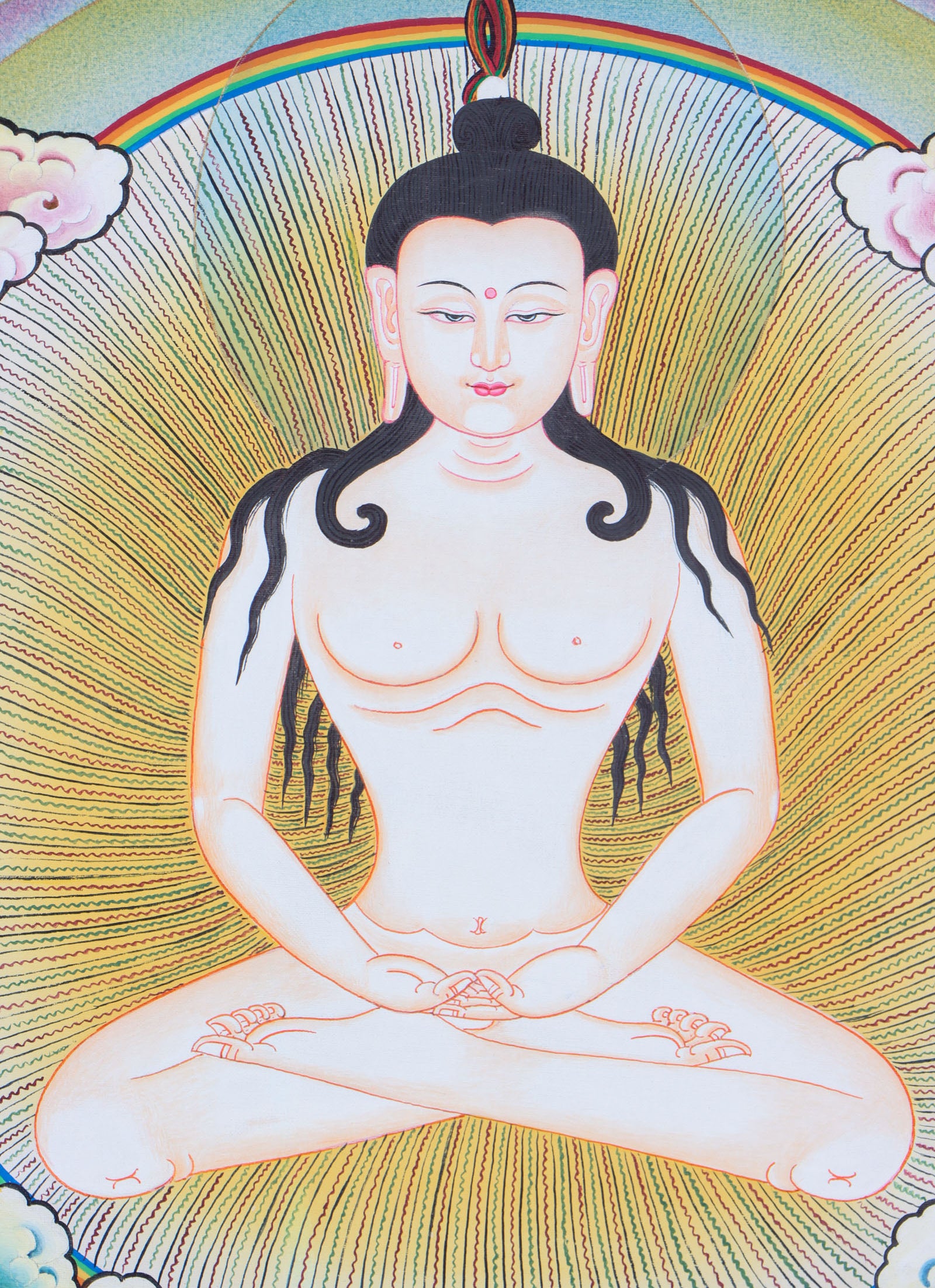 Vairochana Buddha Thangka for purity , wisdom and compassion.