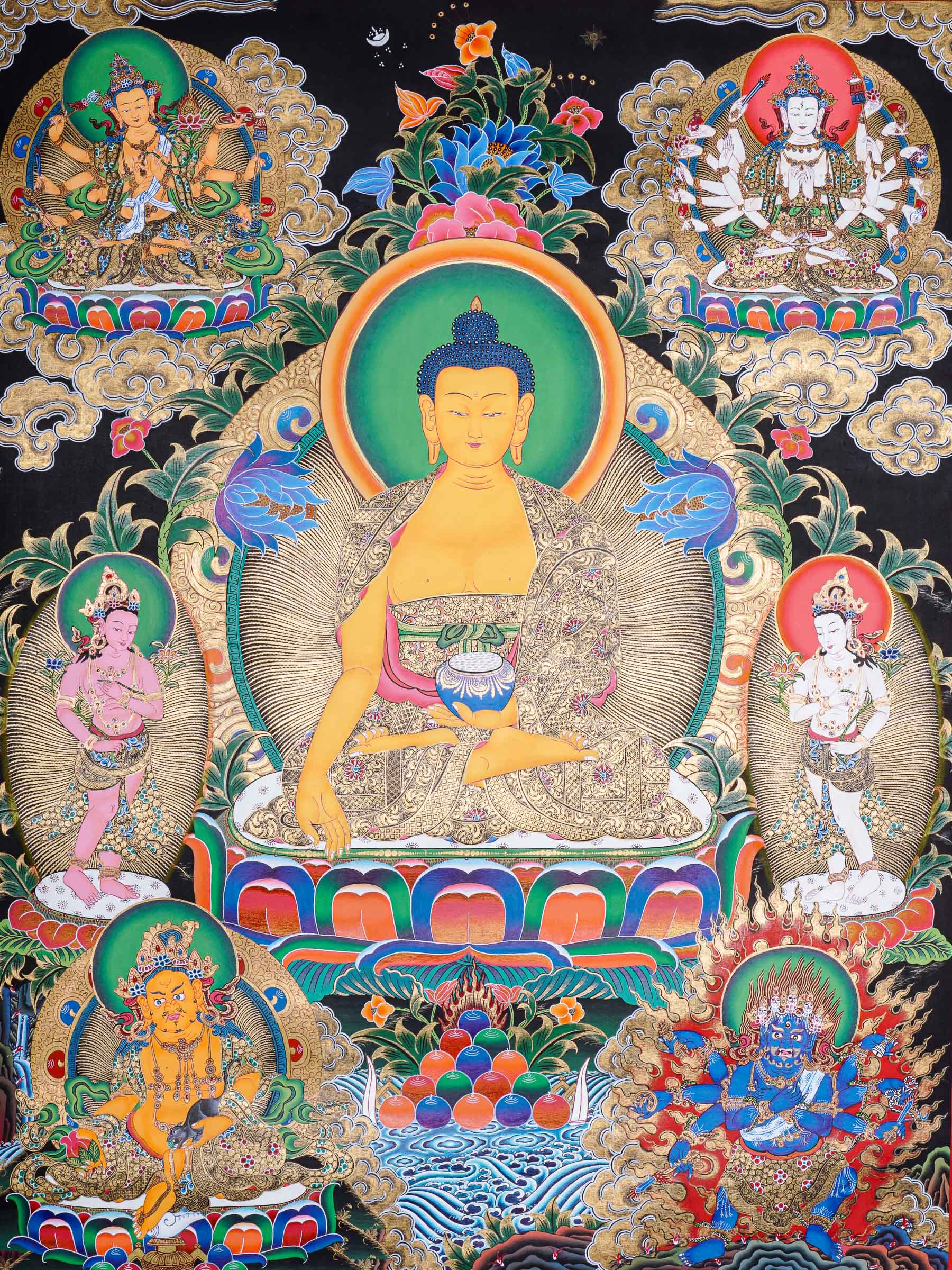 Shakyamuni Buddha Thangka Painting