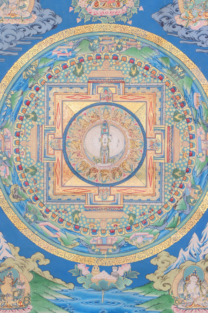 Lokeshwor Mandala Thangka for meditation and spirituality.