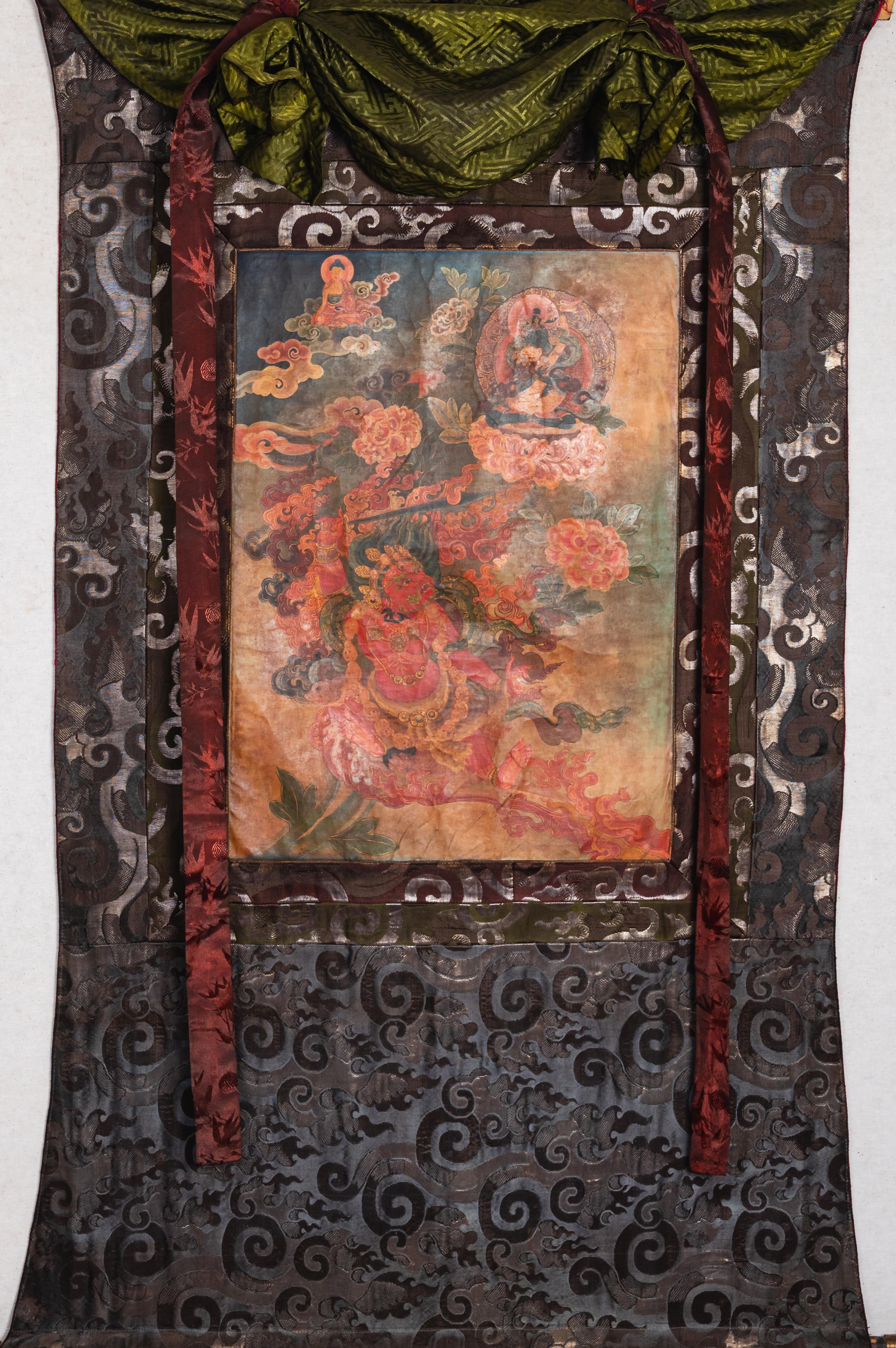 Antique Vajrapani Thangka - Tibetan Painting