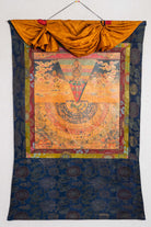 Antique Samsara Thangka Painting for wall hanging decor.