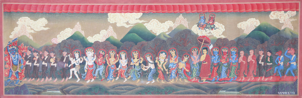 Lumbini Yatra Thangka for journey of spirituality.