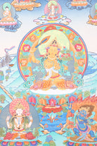 Manjushri Thangka for meditation and wall decor.