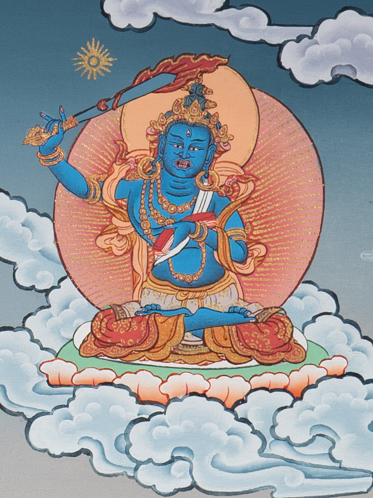 Manjushri Thangka - Handpainted Tibetan Art