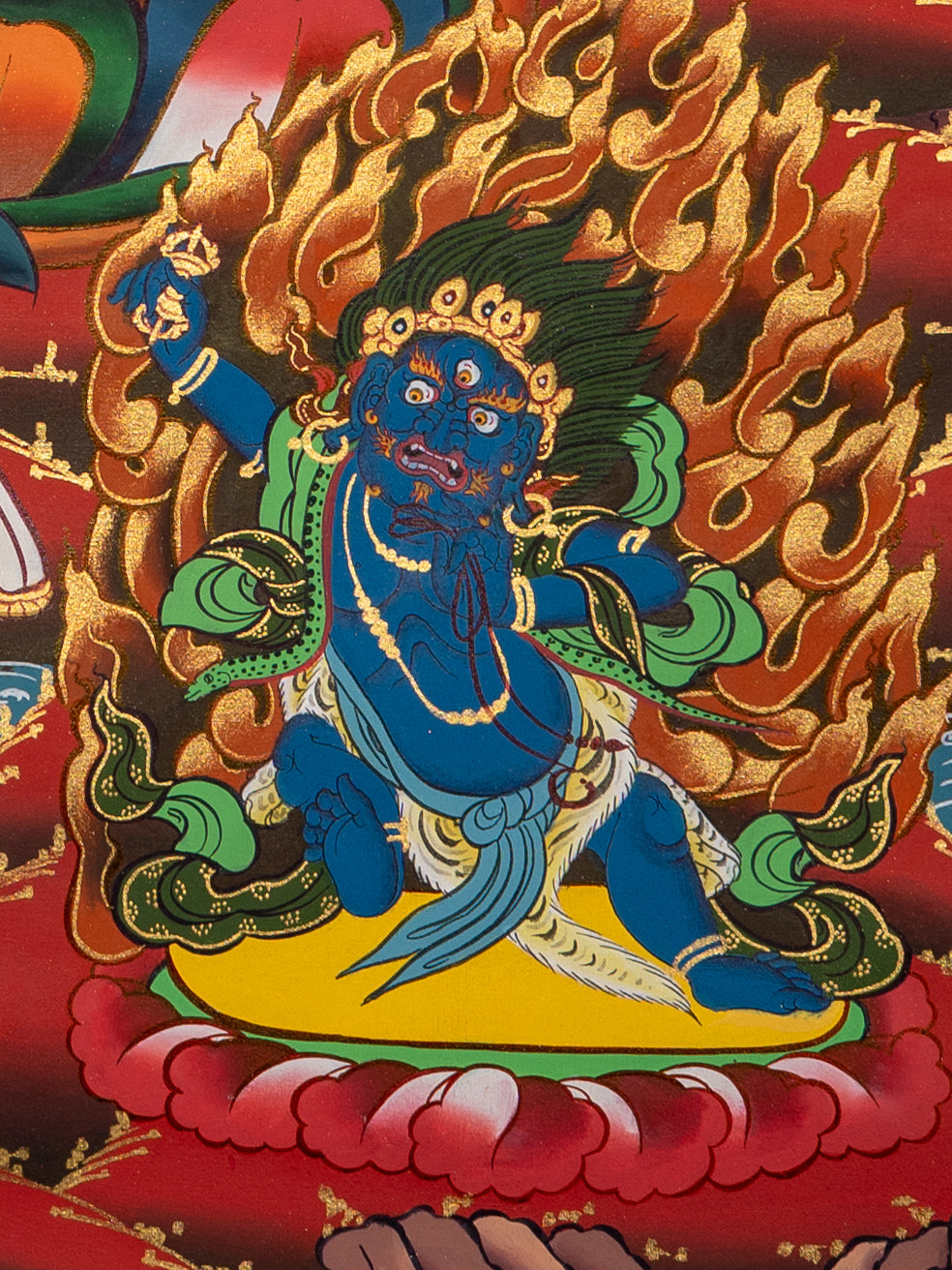 Manjushri Thangka Painting - Sacred Art